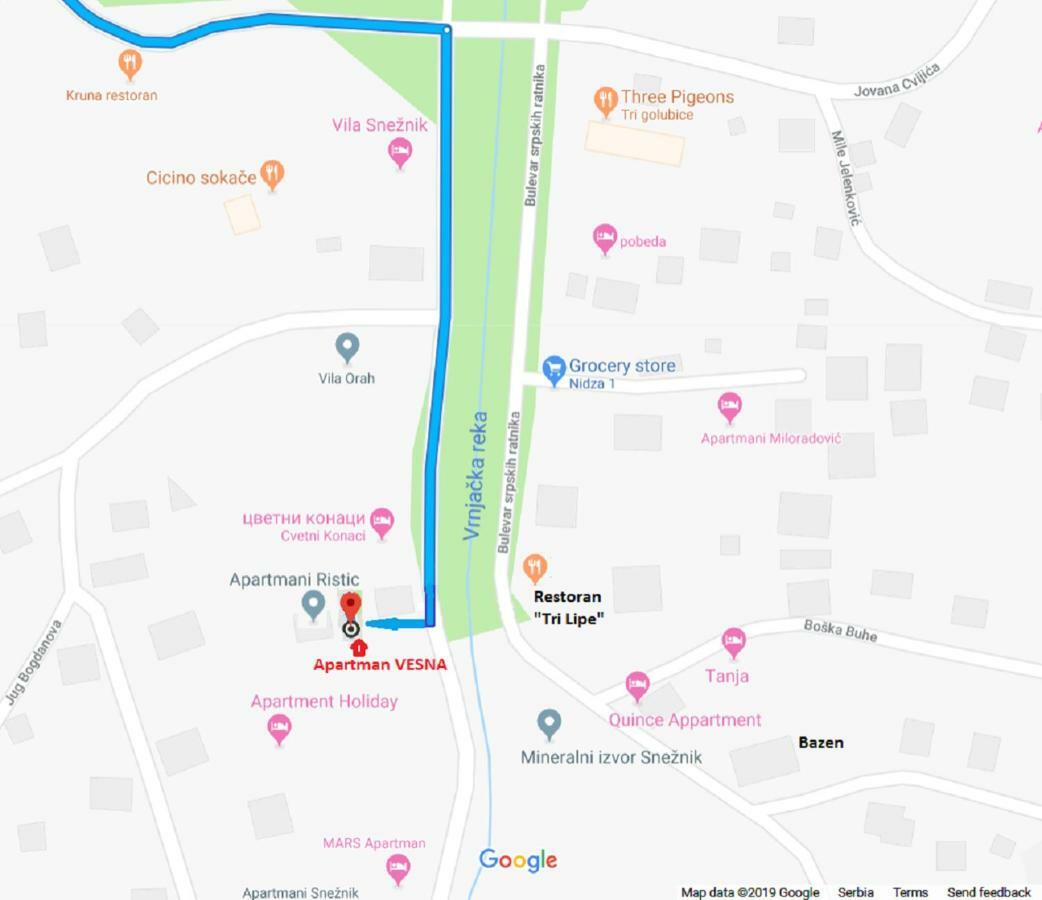 Vesna Apartman Vrnjačka Banja Exteriér fotografie
